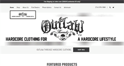 Desktop Screenshot of outlawthreadz.com