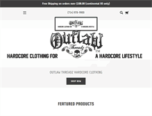 Tablet Screenshot of outlawthreadz.com